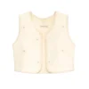 WHITE DAISY COTTON VEST